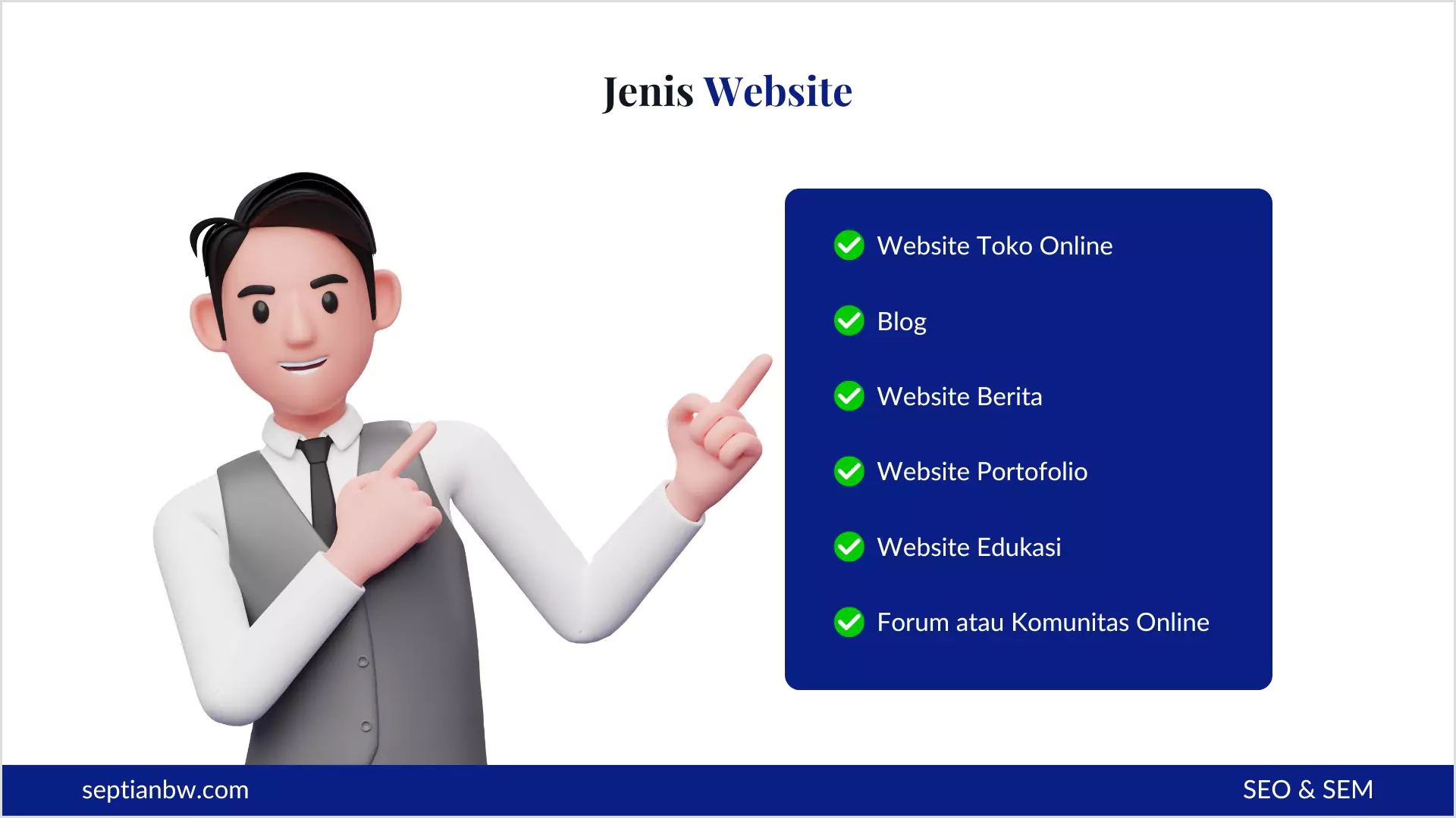 Menentukan Jenis Website