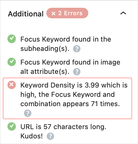 Cara Mengetahui Keyword Stuffing dengan Plugin RankMath