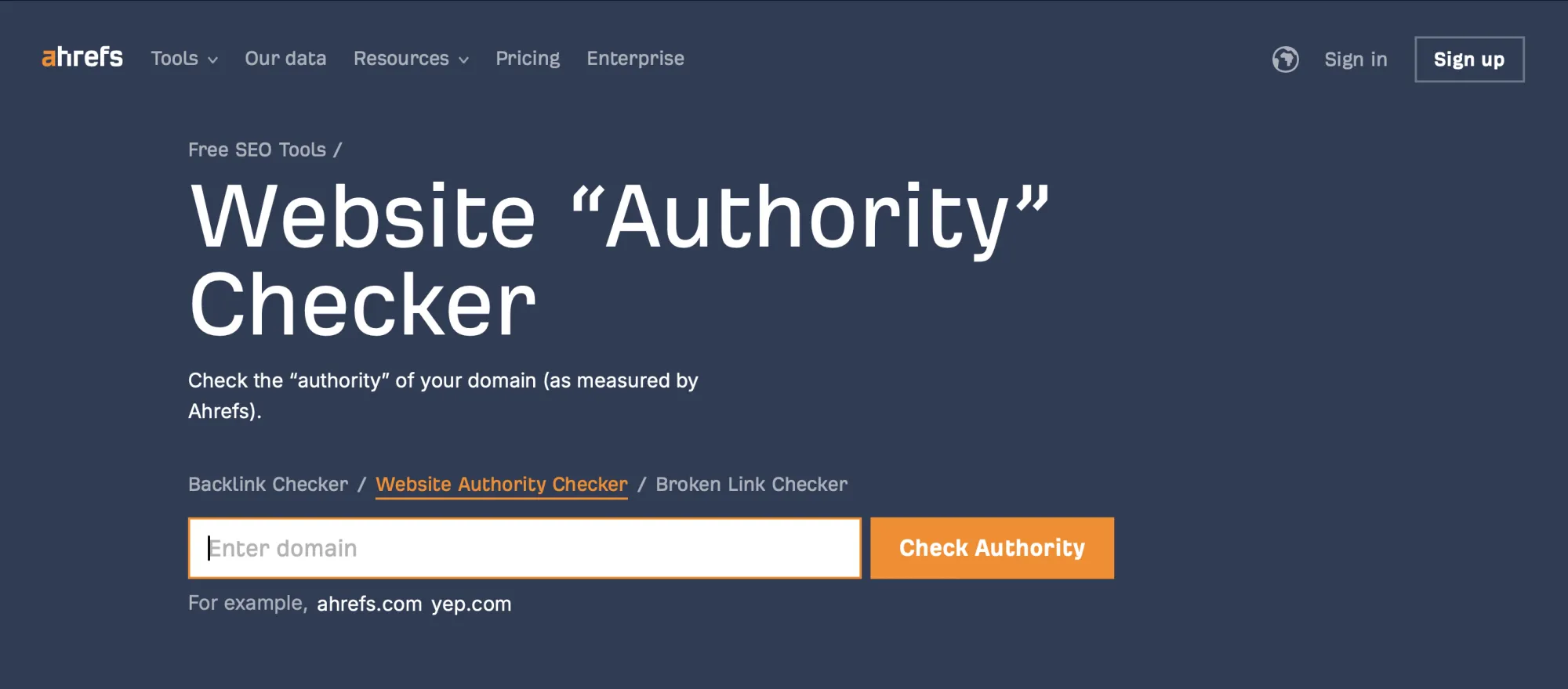 Tools Cek Domain Authority Ahrefs