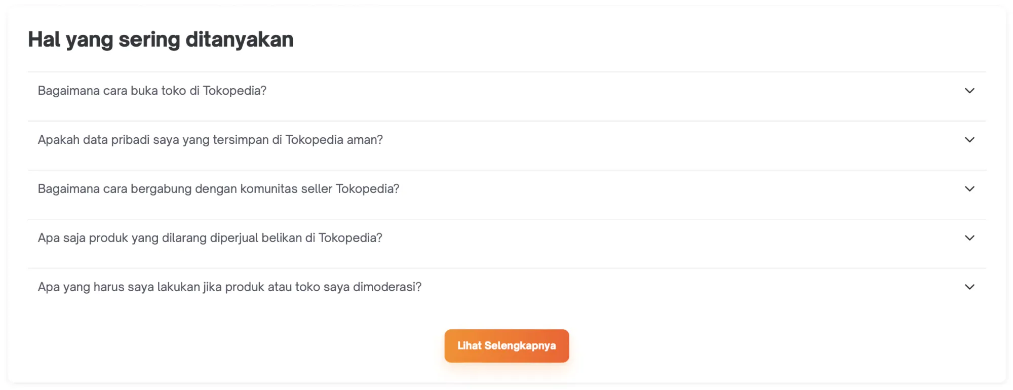 Contoh FAQ untuk Konten Local SEO