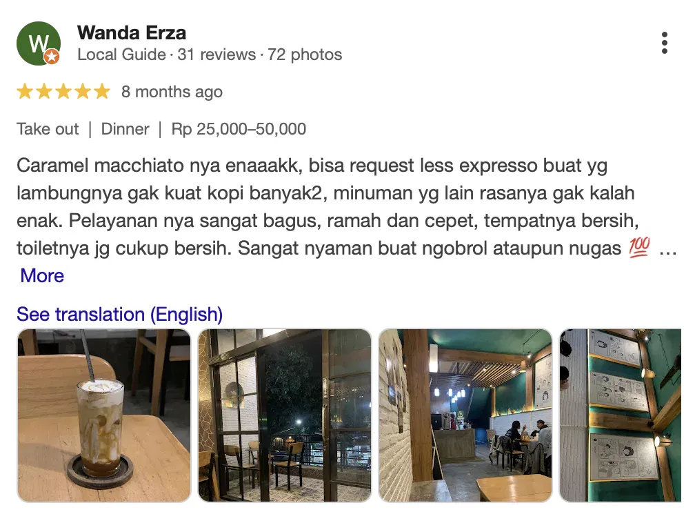 Contoh Review dan Testimoni