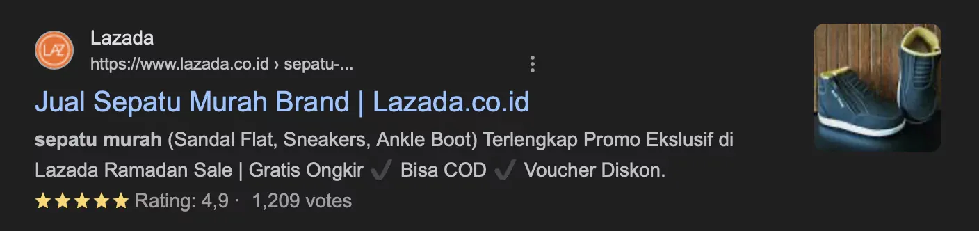 Contoh Rich Snippets