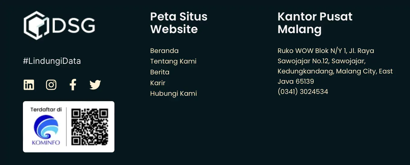 Contoh konten local SEO landing page lokasi bisnis