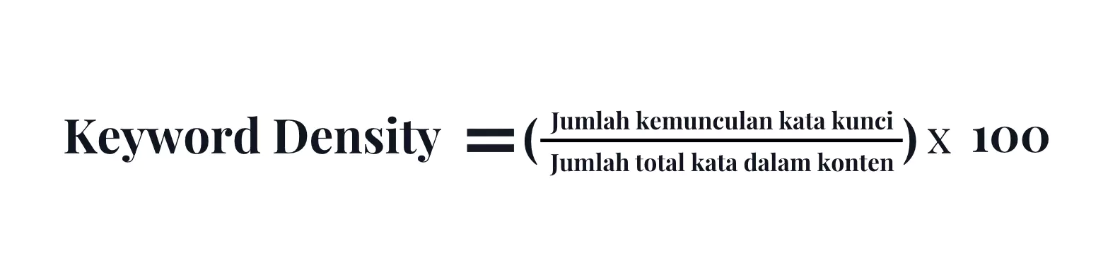 Rumus Keyword Density pada Artikel