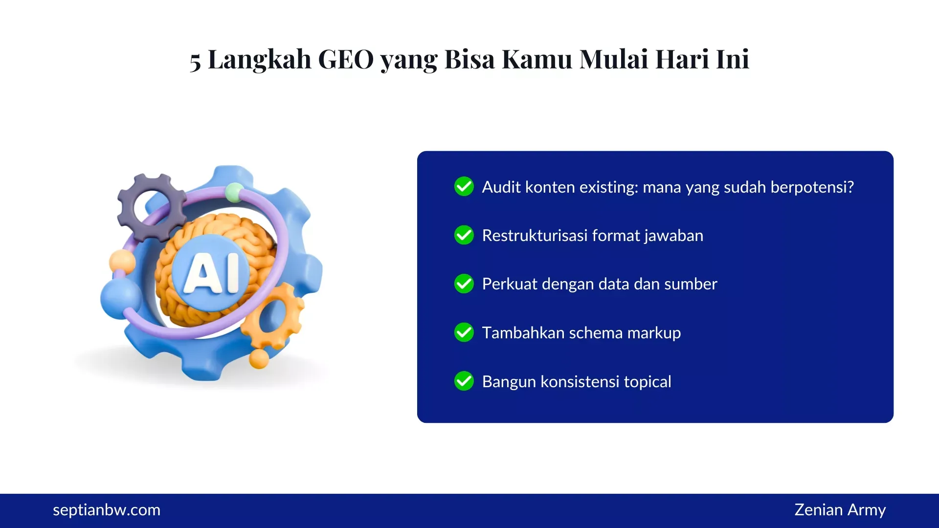 5 Langkah GEO yang Bisa Kamu Mulai Hari Ini