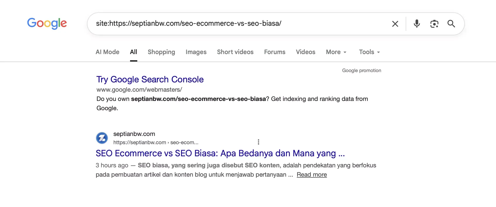 Manfaat Blog Terindex Google