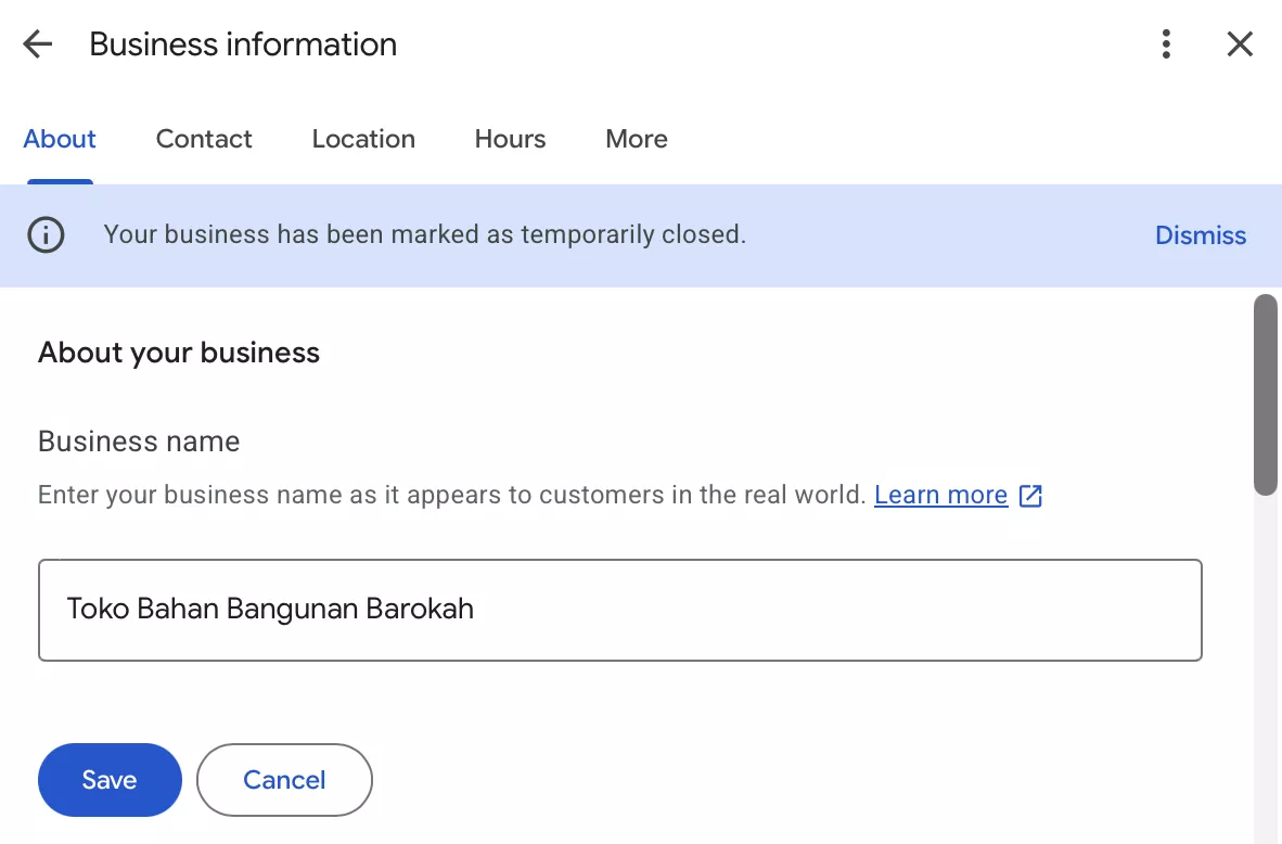 Cara Merubah Nama Toko di Google Maps
