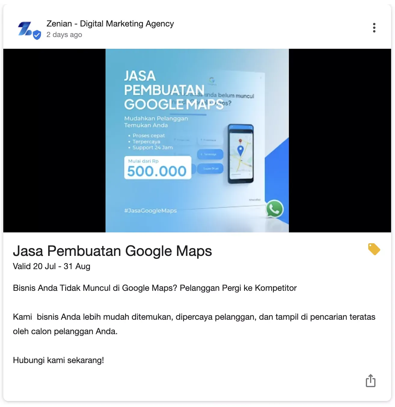 Google Post Adalah