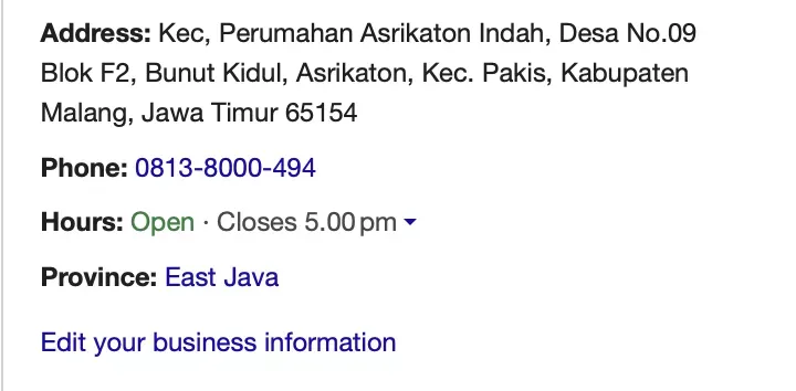 Profil Bisnis di Google Maps
