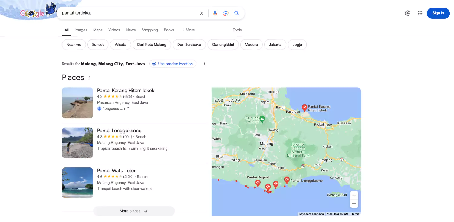 Contoh Local Pack
