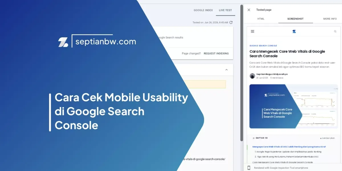 Cara Cek Mobile Usability di Google Search Console