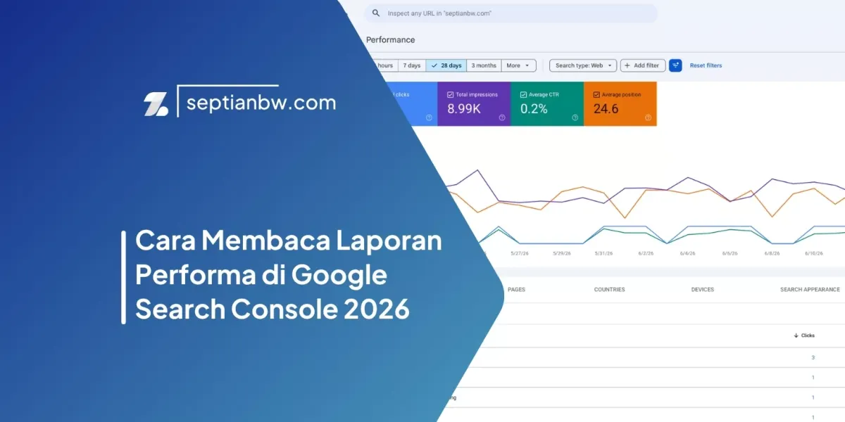 Cara Membaca Laporan Performa di Google Search Console