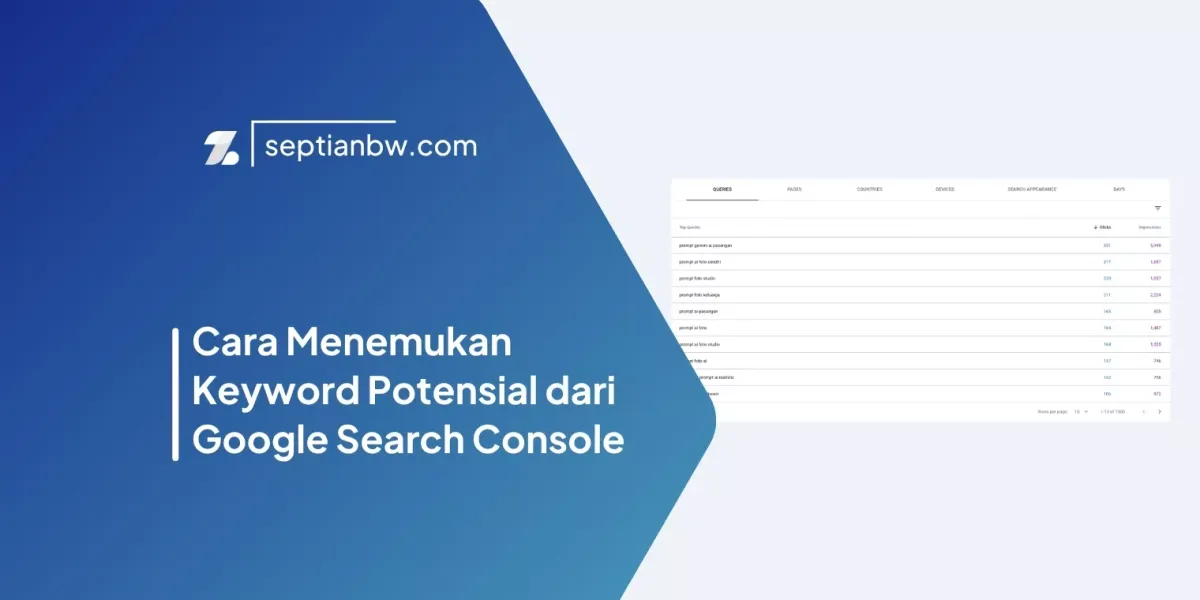 Cara Menemukan Keyword Potensial dari Google Search Console