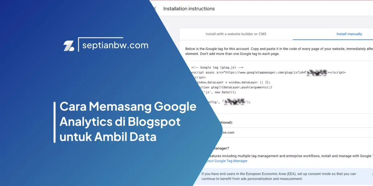 Cara Memasang Google Analytics di Blogspot untuk Ambil Data