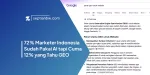 72% Marketer Indonesia Sudah Pakai AI tapi Cuma 12% yang Tahu GEO